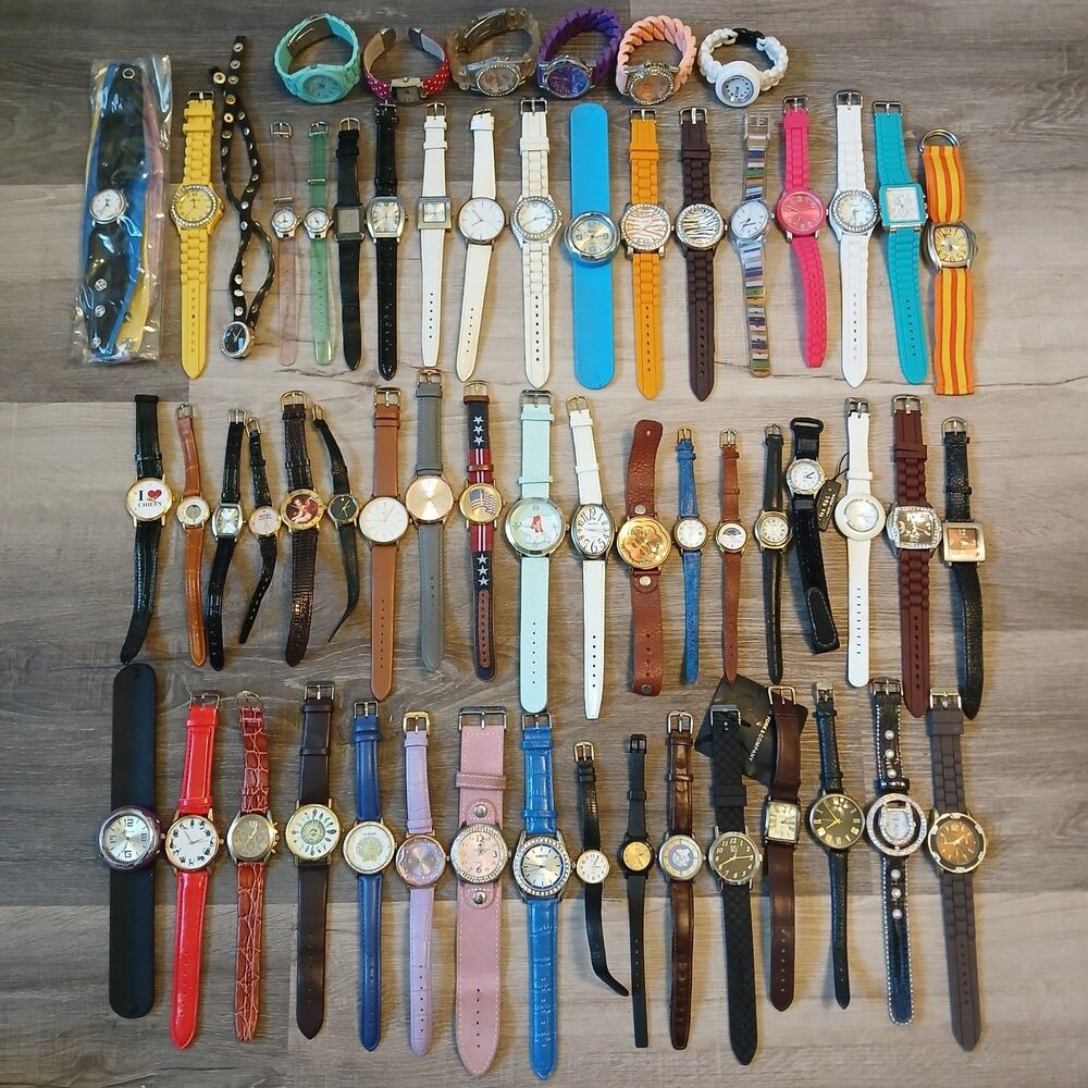 Bulk Lot 55+ Womens Watches For Parts Repair Craft Casio NY&C Valdawn Timex - W5